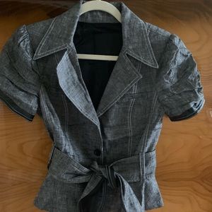 Gray Bebe short sleeves jacket